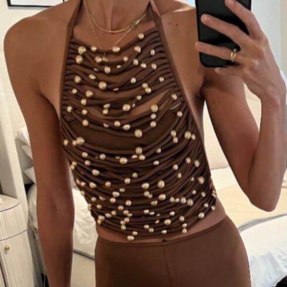 Cult Gaia Jonna Top Brown - Picture 3 of 11